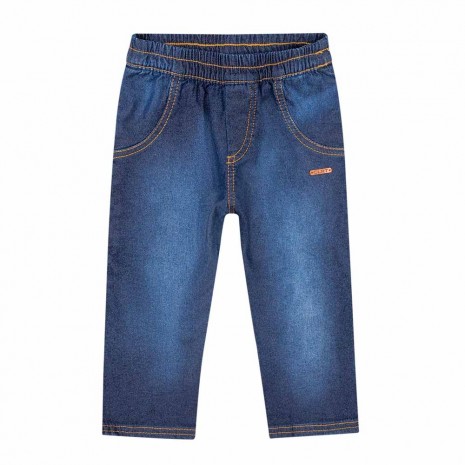 Calça Infantil Menino Jeans Em Molecotton Colorittá