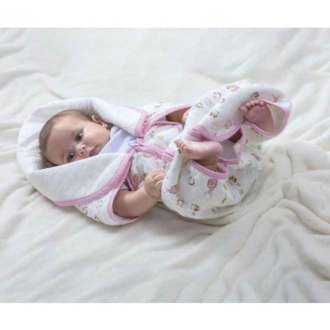 Cobertor Menina Baby Sac Jolitex Com Detalhes Em Rosa
