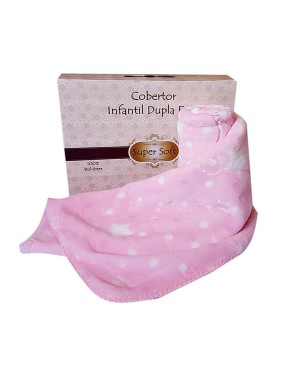 Cobertor Baby Menina Super Soft Em Relevo Estampado 80cmx110cm