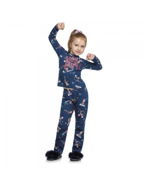 Pijama Soft Infantil Unicórnio Brilha No Escuro Elian
