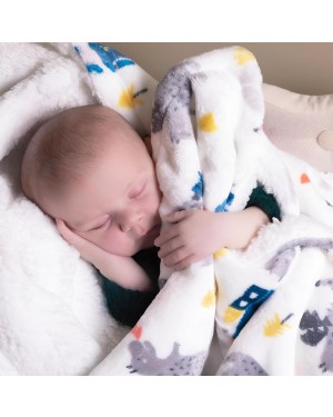Cobertor Bebê Dupla Face Sherpa Cavalheiro Branco