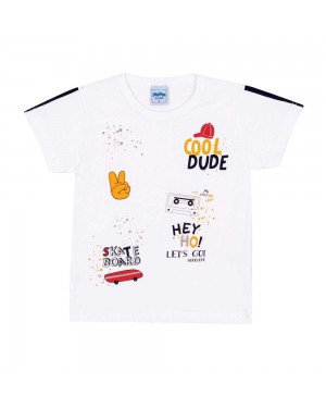 Camiseta Infantil Menino Estampa Personalizada Buldogue