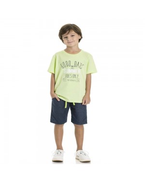 Conjunto Infantil Menino Camiseta Bermuda Summer TMX