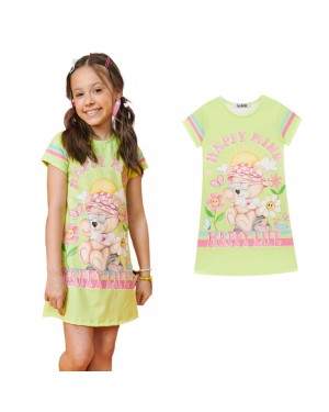 Vestido Infantil Gatinha Summer Neo Fresh RS Kukiê