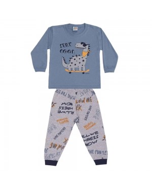 Pijama Infantil Brilha No Escuro Dinossauro Stay Cool Dadomile