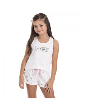 Pijama Infantil Menina Regata Short Love To Dream TMX