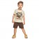 Conjunto Infantil Menino Camiseta Bermuda Tigre Elian