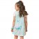 Vestido Infantil Sereia Happy Neo Fresh Azul Mar Kukiê