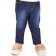 Calça Infantil Menina Jeans Em Molecotton Colorittá