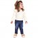 Calça Infantil Menina Jeans Em Molecotton Colorittá
