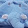 manta de microfibra baby jolitex com capuz de elefante azul