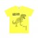 Camiseta Infantil T-Rex Super Dinossauro Serelepe Amarelo Neon