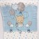 Cobertor Bebê Le Petit Ursinho No Balão Azul/CD Colibri 